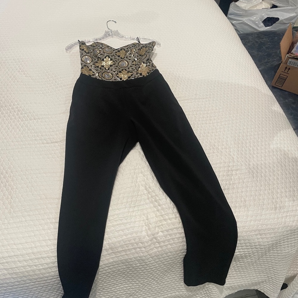 Strapless Cocktail Jumpsuit